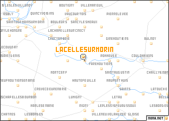 map of La Celle-sur-Morin