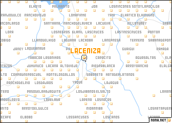 map of La Ceniza