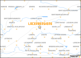 map of La Cerberdière