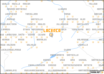 map of La Cerca