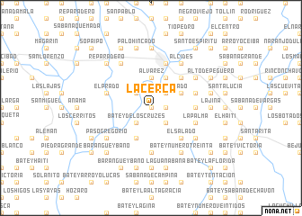 map of La Cerca