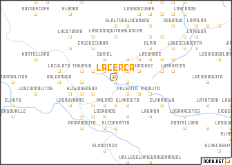 map of La Cerca