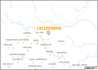 map of La Ceremonia