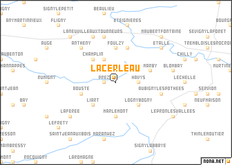 map of La Cerleau