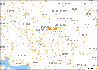 map of Lačev Do