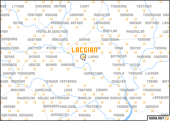 map of Lạc Gián