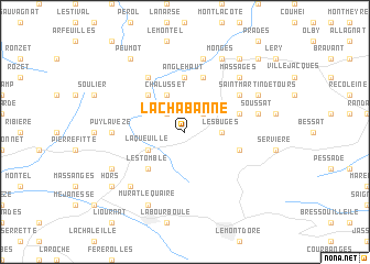 map of La Chabanne