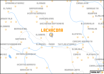 map of La Chacona