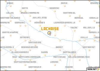 map of Lachaise