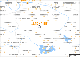 map of Lachaise