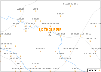 map of La Châlerie
