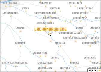 map of La Chambaudière