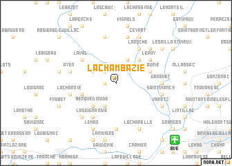 map of La Chambazie