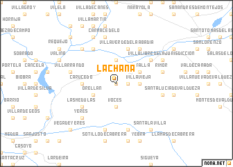 map of La Chana