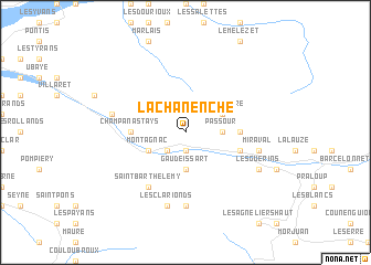 map of La Chanenche