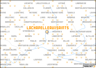 map of La Chapelle-aux-Saints