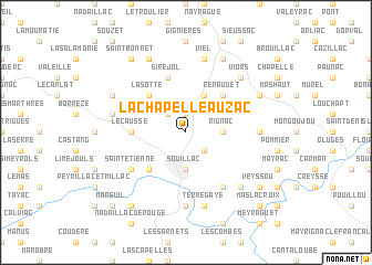 map of Lachapelle-Auzac