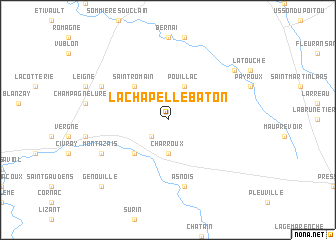 map of La-Chapelle-Bâton