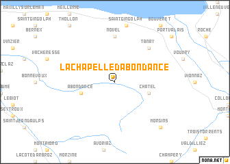 map of La Chapelle-dʼAbondance