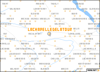 map of La Chapelle-de-la-Tour