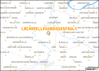 map of La Chapelle-du-Bois-des-Faulx