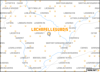 map of La Chapelle-du-Bois