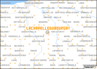map of La Chapelle-du-Bourgay