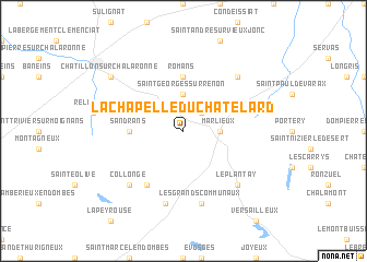 map of La Chapelle-du-Châtelard