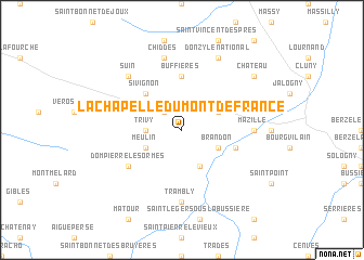 map of La Chapelle-du-Mont-de-France