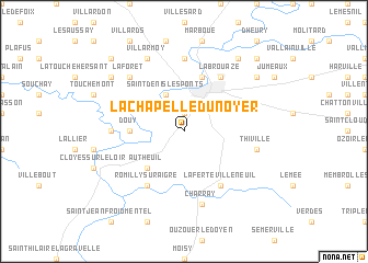 map of La Chapelle-du-Noyer