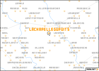 map of La Chapelle du Puits