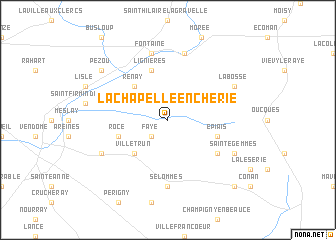 map of La Chapelle-Enchérie