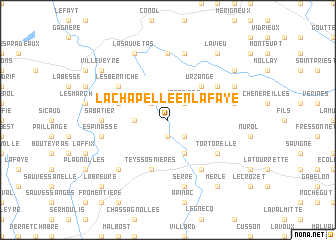 map of La Chapelle-en-Lafaye