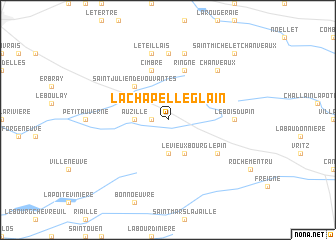 map of La Chapelle-Glain