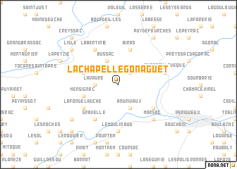 map of La Chapelle-Gonaguet