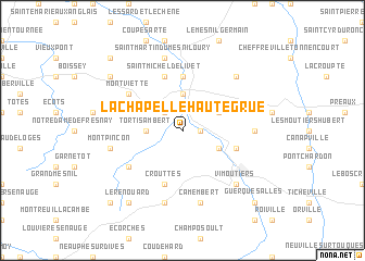 map of La Chapelle-Haute-Grue