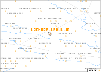 map of La Chapelle-Hullin