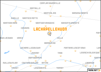 map of La Chapelle-Huon