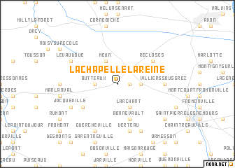 map of La Chapelle-la-Reine