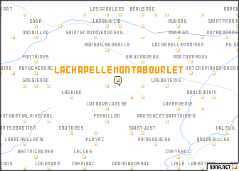 map of La Chapelle-Montabourlet