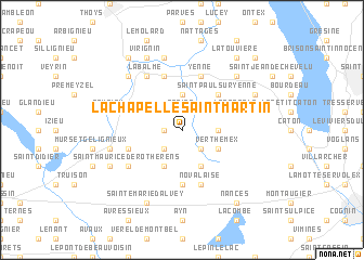 map of La Chapelle-Saint-Martin