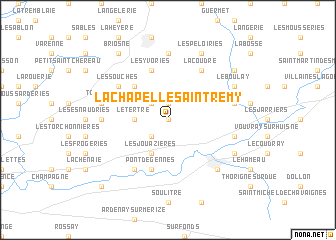 map of La Chapelle-Saint-Rémy