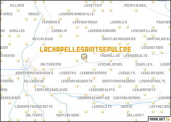 map of La Chapelle-Saint-Sépulcre