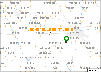 map of La Chapelle-Saint-Ursin