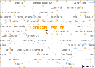 map of La Chapelle-Souëf