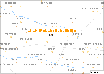 map of La Chapelle-sous-Orbais