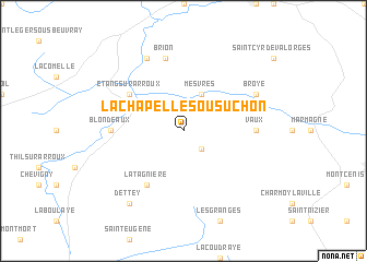 map of La Chapelle-sous-Uchon