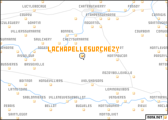map of La Chapelle-sur-Chézy
