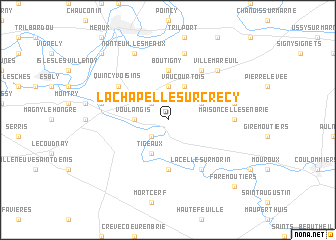 map of La Chapelle-sur-Crécy