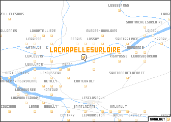 map of La Chapelle-sur-Loire